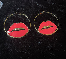 Load image into Gallery viewer, “Gold Slugs” Hoop Earrings
