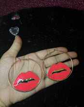 Load image into Gallery viewer, “Gold Slugs” Hoop Earrings
