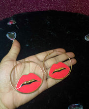 Load image into Gallery viewer, “Gold Slugs” Hoop Earrings
